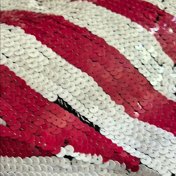 Vintage MOD denim Stars and Stripes sequin denim jacket large - Picture 15 of 15